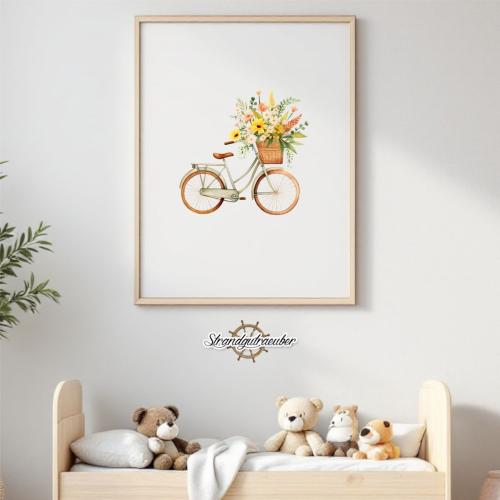 Buegelbild Blumenrad